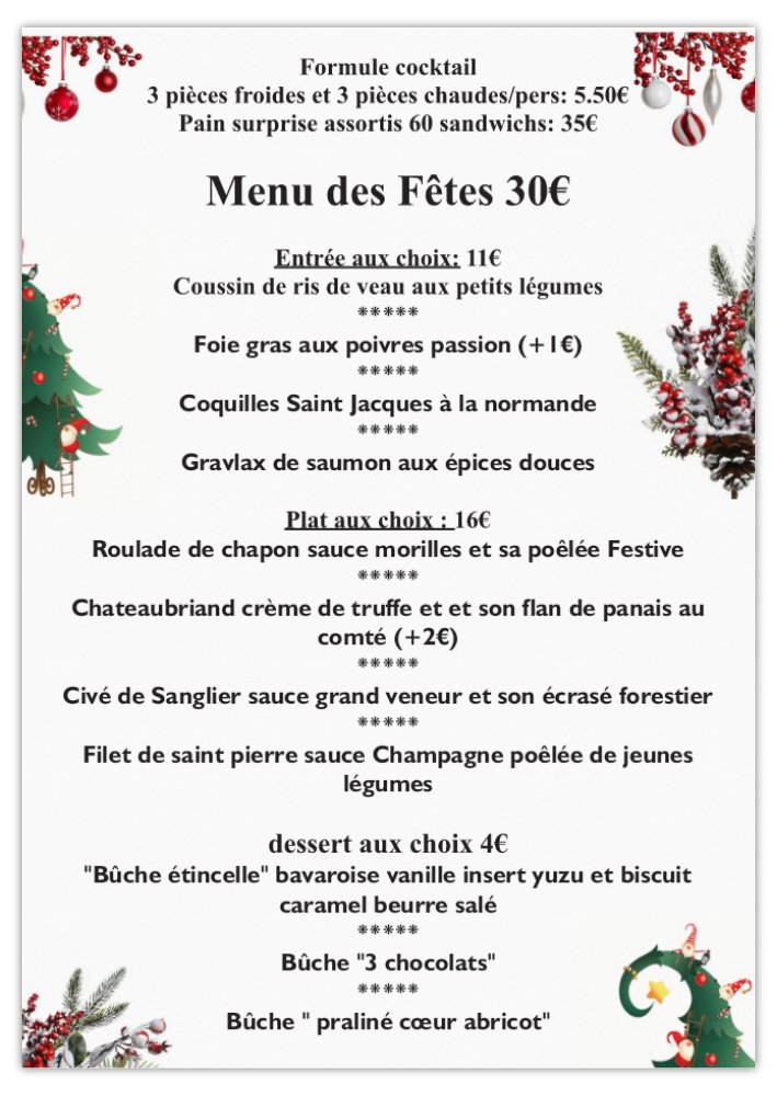 Nos menus Les Festins Normands à Pont l'Evêque (14)